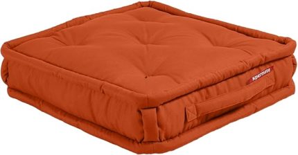 Minder Petek Önü Palet Üstü Minderi Fransız Minder Bank ve Bahçe Minderi 55x55x14 cm (Kremit)