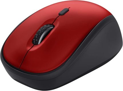 24550 Yvi+ Sessiz Kablosuz Optik Mouse - Kırmızı