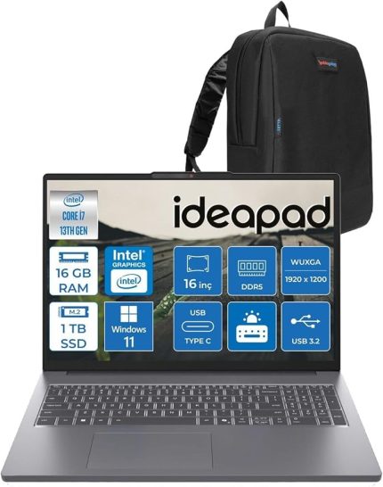 Ideapad Slim 3 16IRH10 Intel Core I7 13620H 16GB 1tb SSD Windows 11 Home 16" Wuxga (1920X1200) IPS 300NITS Taşınabilir Bilgisayar 83K2001VTRH02 + Zetta Çanta