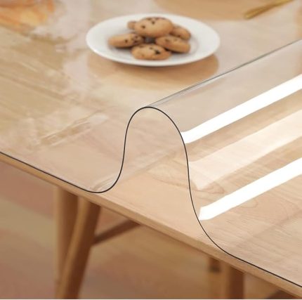 PVC Masa Koruyucu Örtü, 70x110 cm, 1.5 mm Kalınlık, Yumuşak Cam