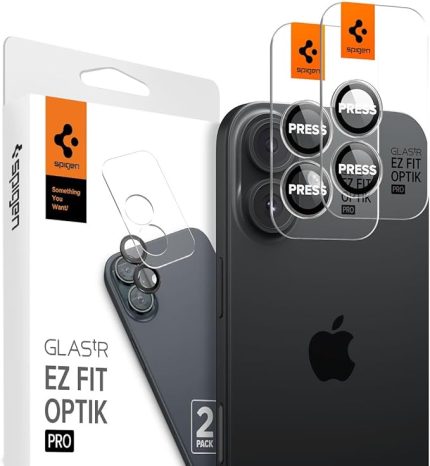 iPhone 17/16 Plus / 16 ile uyumlu Kamera Lens Camı Koruyucu Kolay Kurulum Glas.tR EZ Fit Optik Pro (2 Adet) Crystal Clear - AGL08531
