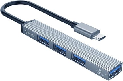 Hub USB-C 1 x Port USB-A 3.1, 3 x Port USB-A 2.0, Alüminyum