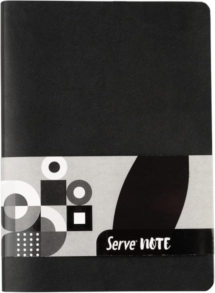 Note Defter 15 X 21 Çizgili Siyah