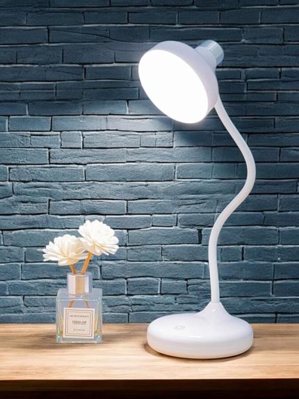 36cm Modern Masa Lambası Felexible Boyun Tasarımı Oturma Odası Başucu Lambası Restoran Bar Masa Lambası USB Şarj Edilebilir Masa Lambası 1978