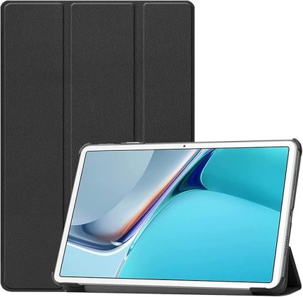 Huawei MatePad 11 2021 için Delüx Leather Serisi Standlı Kılıf - Siyah