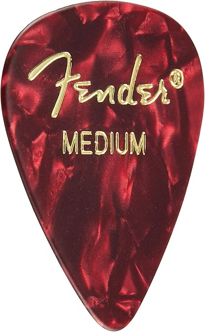 351 Shape Premium Pena (12 Adet) Elektro Gitar, Akustik Gitar, Mandolin ve Bass Medium Red Moto için - Görsel 3