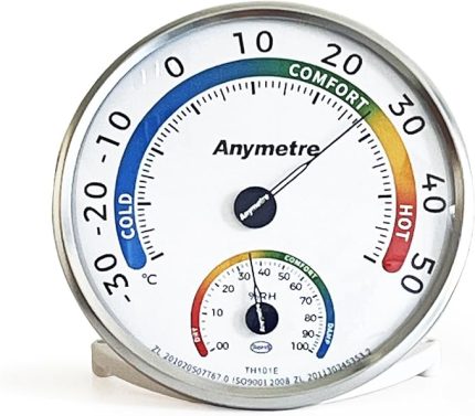 Th-101E Termometre Higrometre Nem Ölçer, Siyah