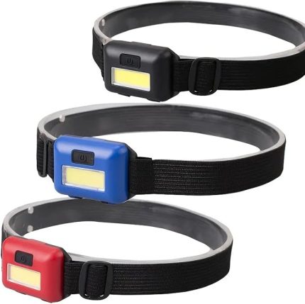 2 Adet Kafa Lambası Fener Pilli Acil Durum Deprem Enerji Krizi Kamp 3 Kademeli Flaşörlü 3W COB LED 4.5V 120LÜMEN