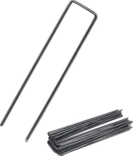 200 x düz başlıklı toprak kazığı | toprak kazığı | zemin ankrajı, yabani ot örtüsünün sabitlenmesi için, bahçe keçesi, yabani ot folyosu, çit ve ağ veya kamp için - (200, 150 x 25 x 2,7 mm)