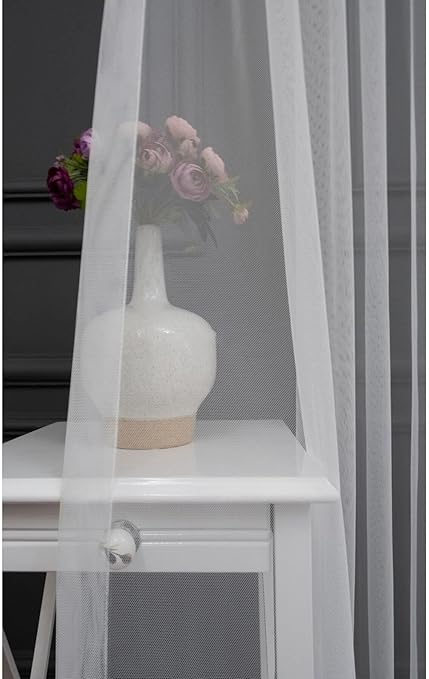 Depo Home Ekstraforlu Tül Perde Tek Kanat GREK001EKSTRFR, Ekru, 300 x 240 - Görsel 4