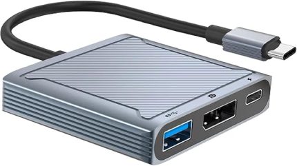 DP-01 Type-c to Displayport Multifunction 8K 60Hz Çevirici Dönüüştürücü Aktarıcı Adaptör
