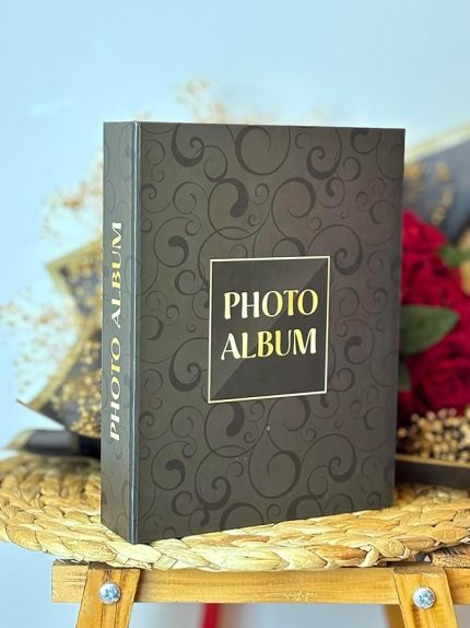 RS306 Fotoğraf Albümü 10x15cm 200 Fotoğraf Kapasiteli Retro Desenli Lüks Albüm
