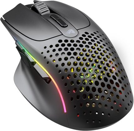 Model I 2 RGB Kablosuz BAMF sensörlü 26000 DPI 75 gram Gaming Mouse Mat Siyah