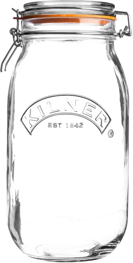 Yuvarlak kilitli cam, 2 litre
