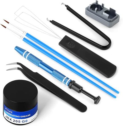 Klavye Yağlayıcı Kiti JRX 205G0 0.53 oz/15g Mekanik Klavye Yağlayıcı Anahtarı Anahtarı Anahtarı Anahtarı Tuş Kapağı Çıkarıcılı Klavye Araçları için