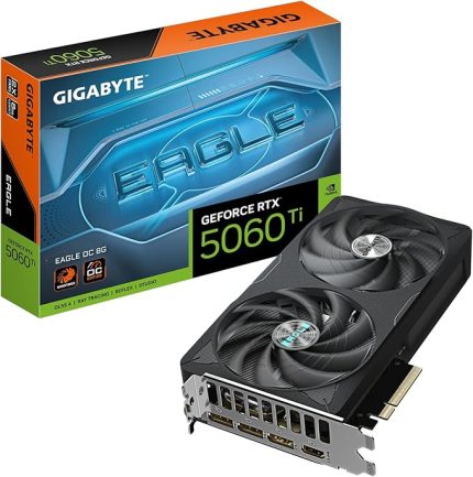 GeForce RTX 5060 Ti Eagle OC 8G Ekran Kartı - 8 GB GDDR7, 128 Bit, PCI-E 5.0, 2617 MHz CPU Frekansı, 3 x DisplayPort, 1x HDMI, GV-N506TEAGLE OC-8GD