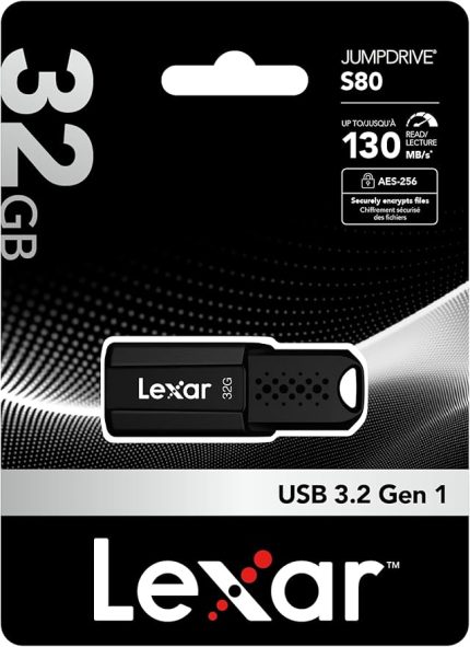 Jumpdrive S80 32 GB, USB 3.1 LJDS080032G-BNBNG renkli