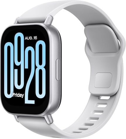 Redmi Watch 5 Active akıllı saat, 2,0 inç LCD ekran, 18 gün pil, 140+ spor modu, kalp atış hızı ve SPO₂ izleme, 5 ATM su geçirmez, Bluetooth çağrı, fitness izleyici, uyku izleme, Gümüş.,