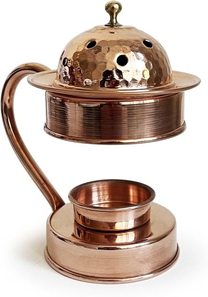 Bakır Aromaterapi Bakır Tütsülük & Buhurdanlık Kırmızı