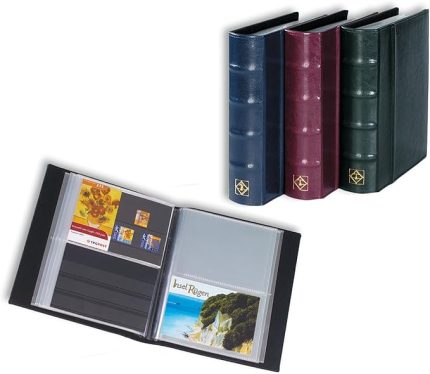 314054 Kartpostal Albümü CL - Koleksiyon Albümü 50 Şeffaf Kılıflı - Mavi