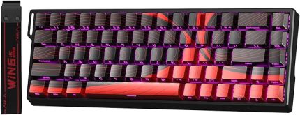 Win68 He Max Manyetik Klavye Rapid Trigger Wing Chun Switch 8000Hz RGB TKL Hot Swap Oyuncu Klavyesi Kırmızı