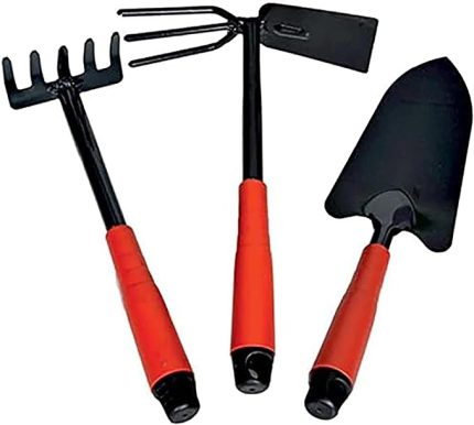 3 Parça Bahçe El Aleti Seti, Tırmık, Çapa ve Kürek