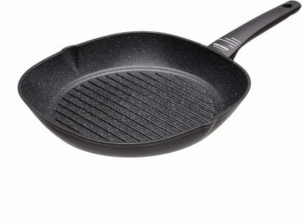 Bistecchiera cm. 28 Antiaderente Pietra Induzione Zeus