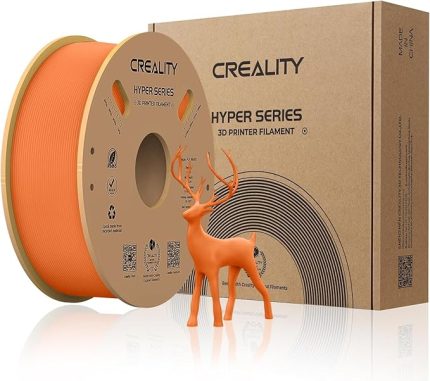 Resmi 3D yazıcı filamenti, Hyper PLA filament, Creality yüksek hızlı baskı için, uzun ömürlü ve dayanıklı, düz, taşma performansı, ölçü hassasiyeti +/- 0,03 mm, 1 kg/makara,