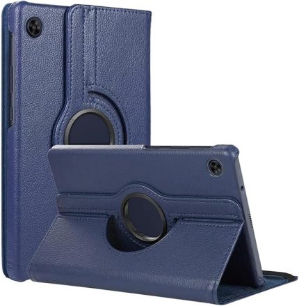 iPad 2022 10.9 (10.nesil) Kılıf 360 Tablet Deri Kılıf tablet kılıfı dönerli standlı kılıf darbe emici lacivert