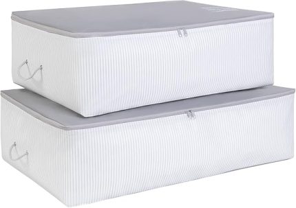 Home Textile 2'li Gri Renk Stuff & Things Baza Altı Hurç Set