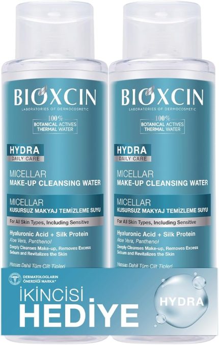 Hydra Micellar Kusursuz Makyaj Temizleme Suyu | 500 ml 1 Alana 1 Hediye | Vegan Misel Su | Tüm Cilt Tipleri İçin