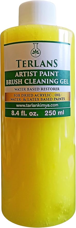 Sanatsal Boya ve Fırça Temizleyici Yoğun Kıvam 250 ml Art Paint Brush Cleaner Restorer