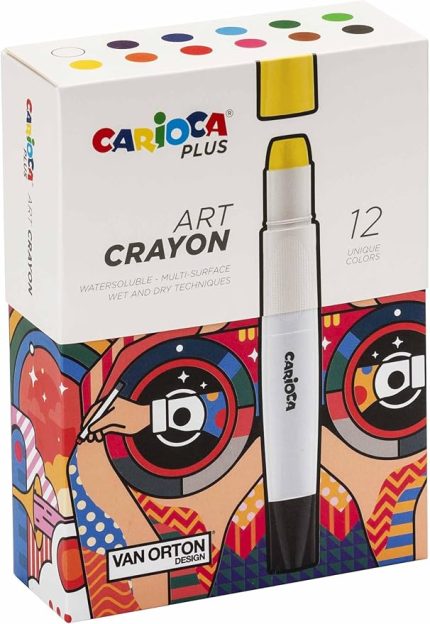 Plus Art Crayon Boya 12'Li (Sert Kutu)