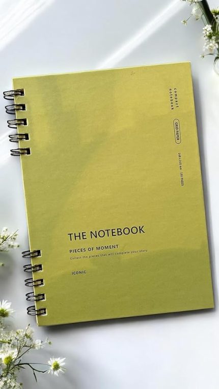 Tanıtım Spiralli 80 Yaprak Kareli A5 Defter, Not Defteri, Okul Defteri, 4 Farklı Renk Seçeneği (03 Olive Green)