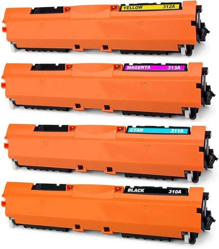 Hp ile Uyumlu Color LaserJet CP1025nw Toner Takım Yüksek Kapasite Muadil 4 Renk