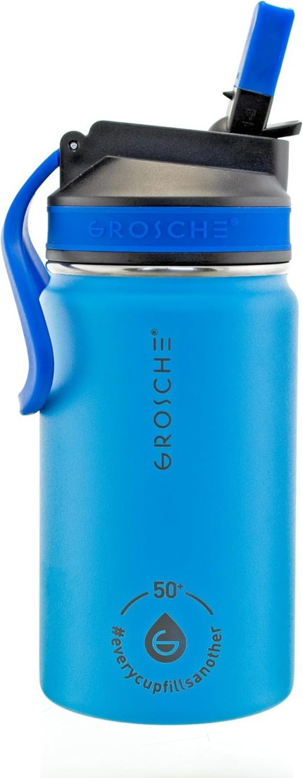 Lil Chill İzolasyonlu Çocuk Su Matarası Mavi 360 ml