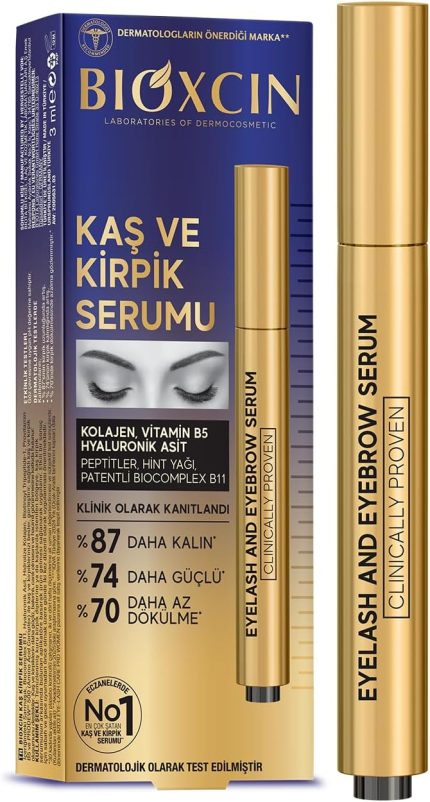 Kaş ve Kirpik Serumu – BioComplex B11, Hyaluronik Asit, Hint Yağı ve Peptit İçerikli – Gürleştirici ve Uzatıcı Etki – 10 ml