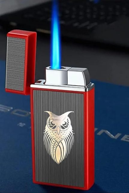 Rüzgar Geçirmez Torch Jet Çakmak Tek Ebat Baykuş Tsh-644K