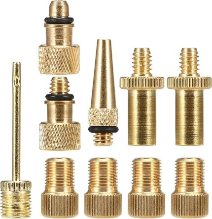 Vana Adaptörü Seti Bisiklet Lastik Vana Dönüştürücü Kiti Presta Dunlop Schrader Presta Vana Adaptörü Meme İğne Kiti