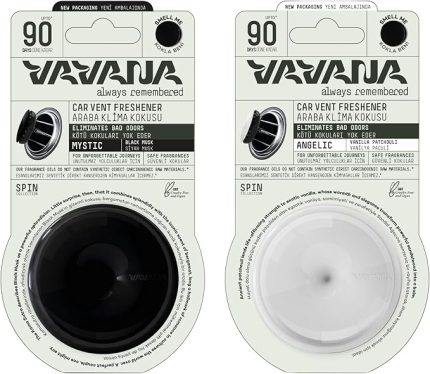 Spin Araba Klima Kokusu - Profesyonel Otomobil Kokusu | BPA & Sıvı İçermez | 90 Gün Etkili | 2'li Set (MYSTIC & ANGELIC)