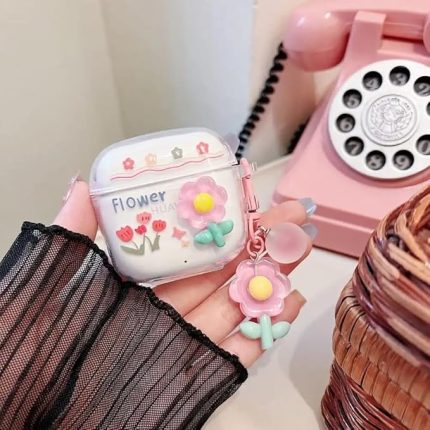 Huawei Freebuds SE2 İle Uyumlu Figürlü Silikon Kılıfı (ürün kulaklık değildir) (PEMBE ÇİÇEK)
