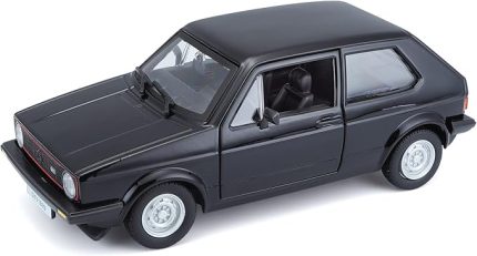 Bauer Spielwaren 18-21089 18-21089BK Volkswagen 1:24 Golf MK1 GTI (1979), siyah