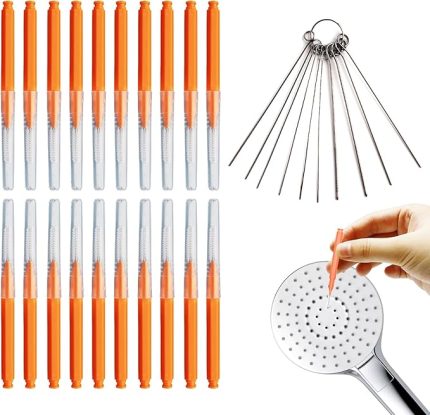 20 adet duş başlığı temizleme aleti, naylon tıkanma önleyici temizlik fırçası, pencere yarığı, çok fonksiyonlu aralık temizleme fırçası, duş başlığı, cep telefonu için temizlik fırçası, klavye, ev