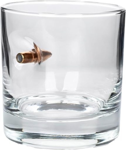 .308 Mermili Özel Hediyelik Viski Bardağı Kurşunlu 300cc