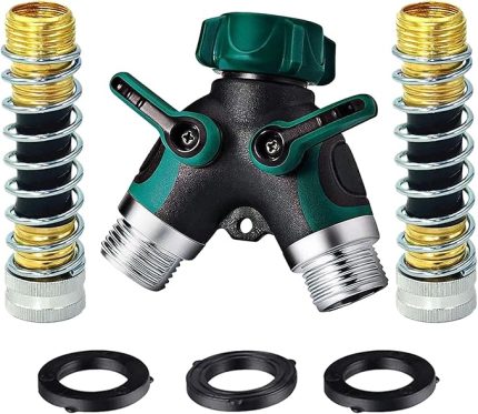 2 Yollu Bahçe Hortumu Ayırıcılar 2 Uzatma Yaylı Hortum 3 Pul 3/4'' Musluk Yön Değiştirici Musluk Hortumu Bağlantısı Hortum Boru Ayırıcı 2 Ayrı Açma-Kapama Anahtarlı Su Dağıtıcı