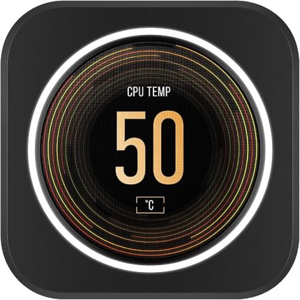 iCUE Elite CPU Soğutucu LCD Ekran Yükseltme Kiti (Özelleştirilebilir Ekranlı IPS LCD Ekran, 24 Bit Renk Derinliği, 16,7 Milyon Renk, 24 RGB LED'li Yüzük, iCUE Yazılımı ile Uyumlu) Siyah