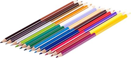 "Twin noktaları çift taraflı renkli kalem," 12'li set (24 renkler)