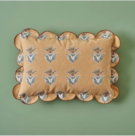 Maison%100 Pamuk Indian Scallop Kırlent Kılıfı (35X50 Cm)