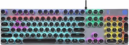 GK400Y Rgb Gaming Oyuncu Klavyesi Brown Kahverengi Switch Tam Boy İngilizce Q