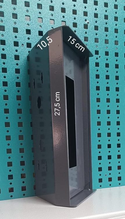 Diafon Zil Paneli, Metal Yön Çevirme ve Koruma Kutusu, 15x27,5x10,5 cm, Antrasit